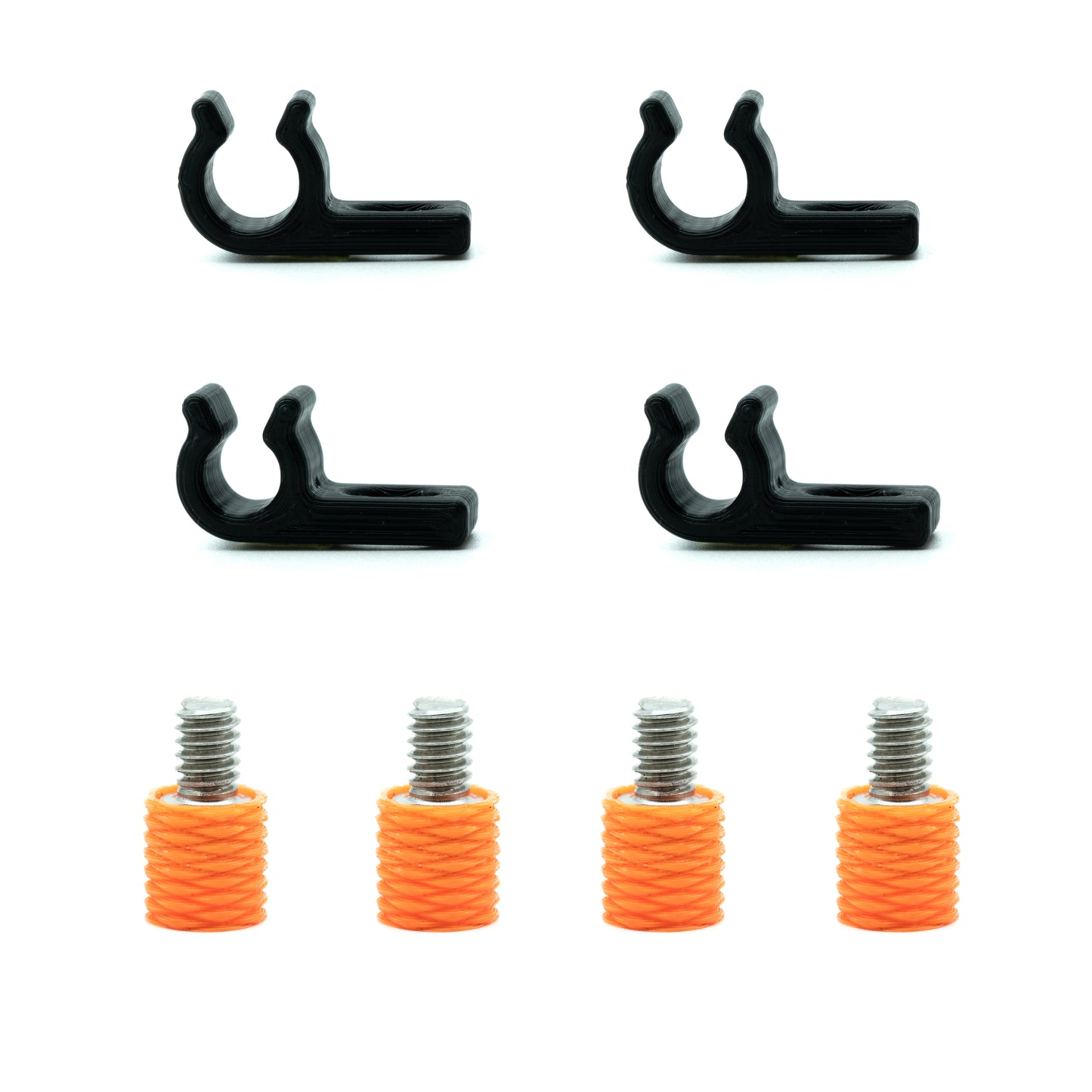 1/4"-20 Screw On Cable Clips with Thumbscrews (4-Pack)